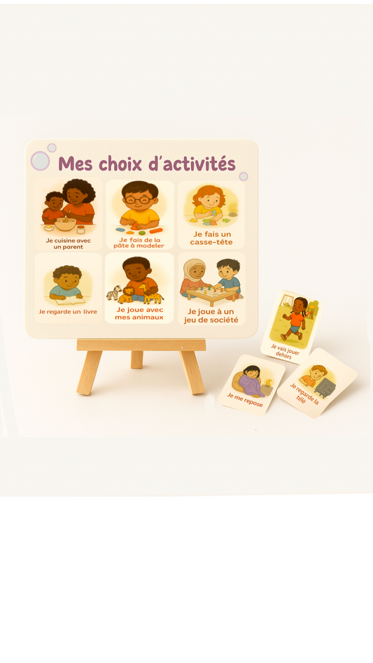 Affiche « Choix d’activités » – Temps libre